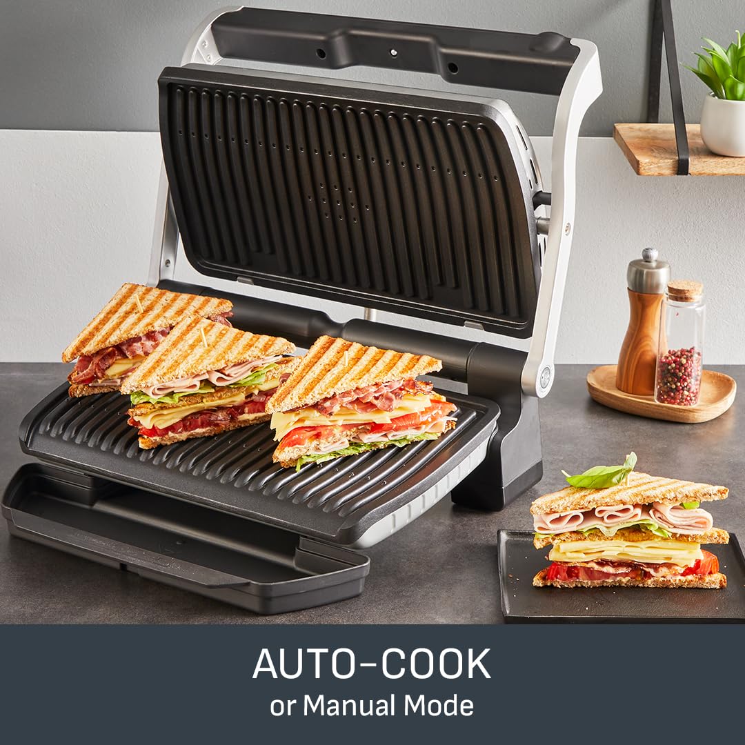 Tefal GC722D40 Optigrill Plus X-Large Grill with 9 Automatic Settings and Cooking Sensor