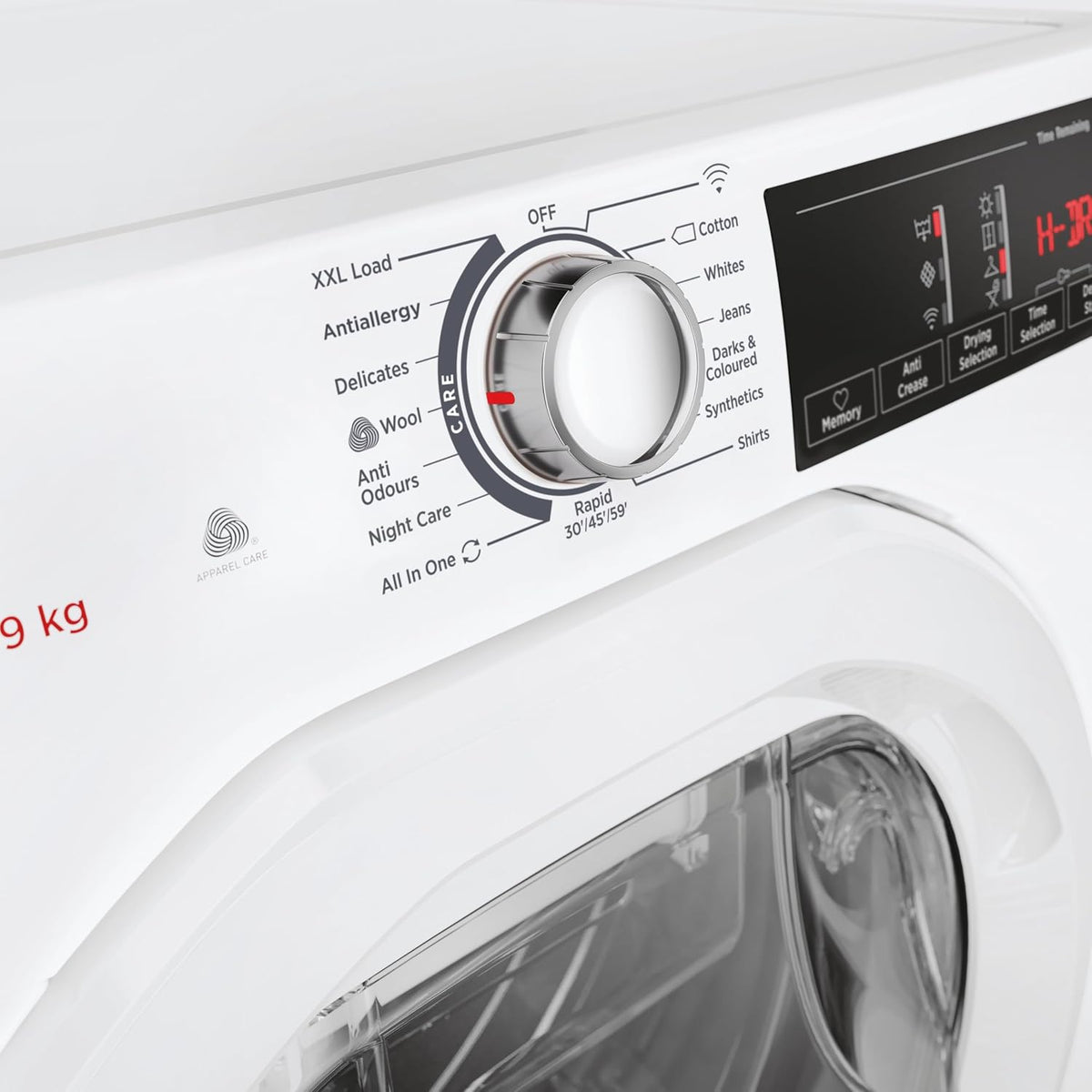 Hoover HREC9TE-80 9kg Condenser Tumble Dryer – B Energy Class, 14 Programmes, Freestanding, White