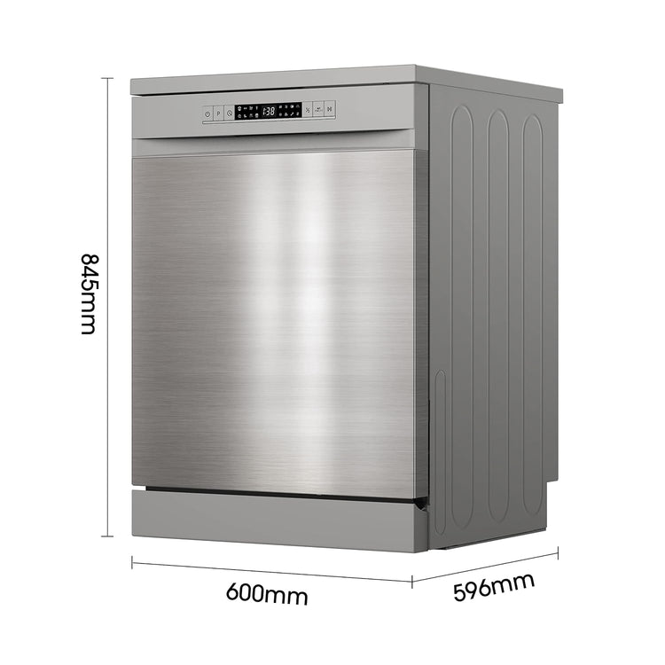 Freestanding Dishwasher 13 Place Settings 6 Programs 47dB Silver