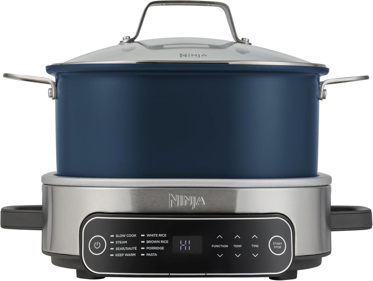 Ninja Foodi PossibleCooker, 8-in-1 8L Slow Cooker, Sea Salt Grey MC1001UK