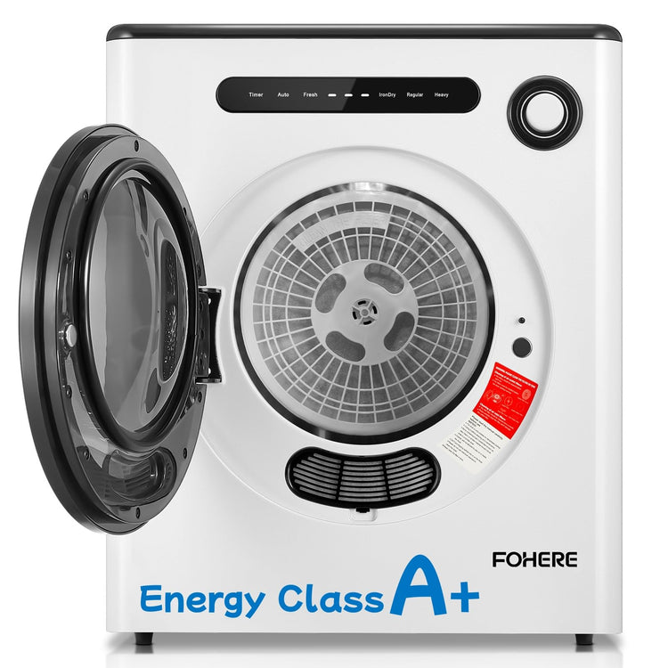 4kg Compact Vented Tumble Dryer with 5 Drying Modes, Sensor Dry & Timer - White