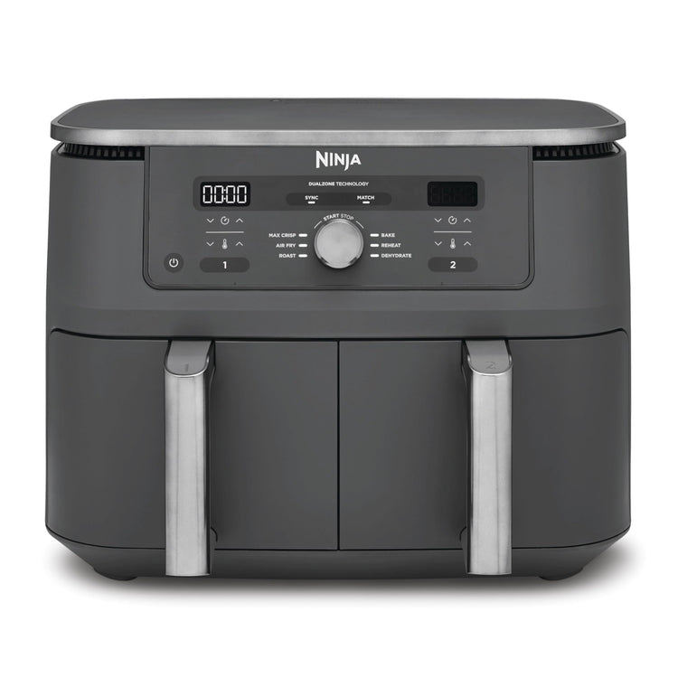 Ninja MAX Dual Zone 9.5L Air Fryer, 2 Drawers, Gunmetal DZ400UK