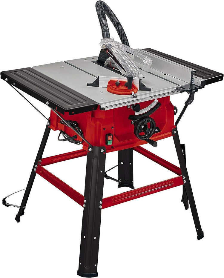 2000W Table Saw with Metal Stand, Adjustable Blade & Extension Tables