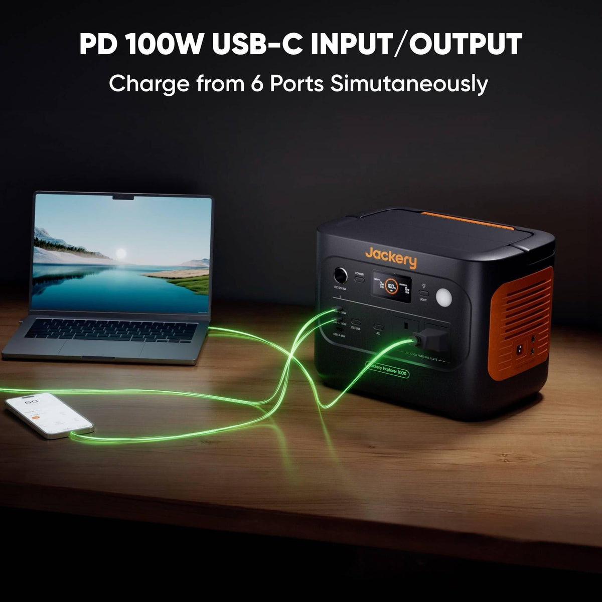 1070WH 2 W Portable Power Station - LiFePO4 Battery Solar Generator for RV