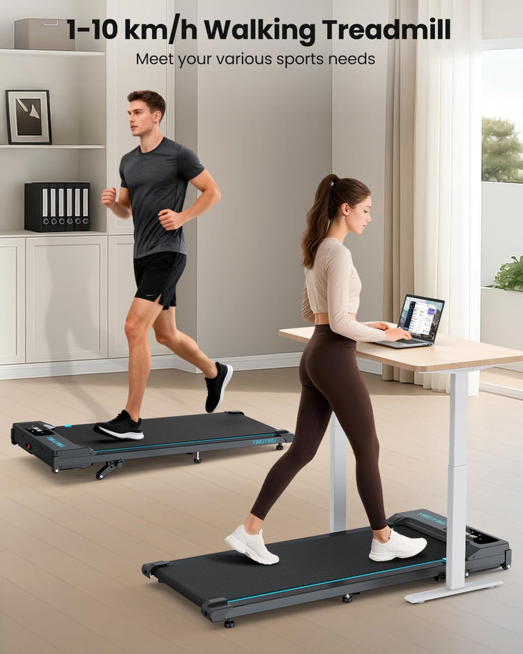 Portable Walking Pad with 8% Incline, App Control and 10 km/h Speed