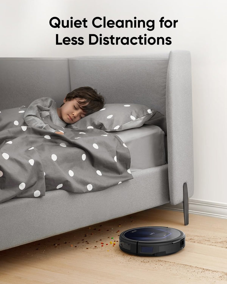 Robot Vacuum And Mop 4000Pa Suction 120 Min Black