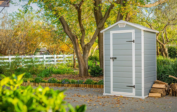 4 x 3ft Outdoor Garden Storage Shed with Floor & Ventilation