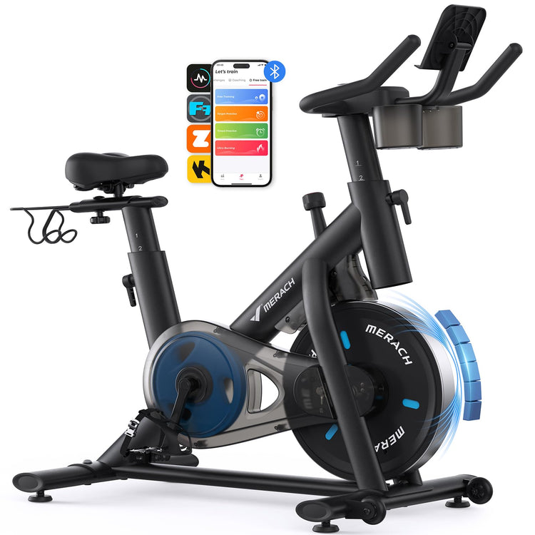 Smart Magnetic Exercise Bike with App Connectivity and Adjustable Resistance
