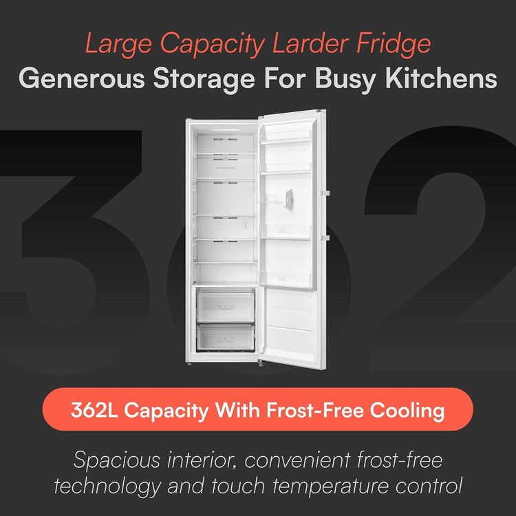 Freestanding Larder Fridge 362L Frost Free White