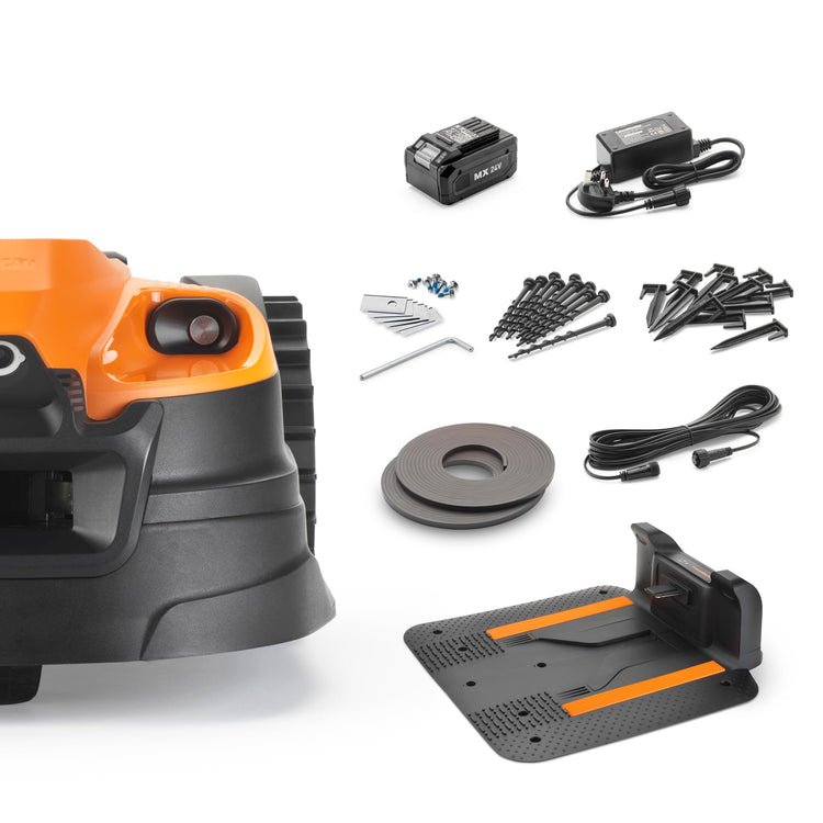 LawnMaster OcuMow 18 Vision Robot Lawnmower & Charging Station, 800m2
