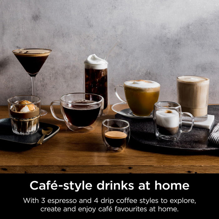 Ninja Luxe Premier 3-in-1 Coffee Machine, Latte, Cappuccino, Cold Brew & Espresso Maker