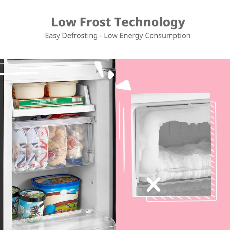 Freestanding Fridge Freezer 174L Black