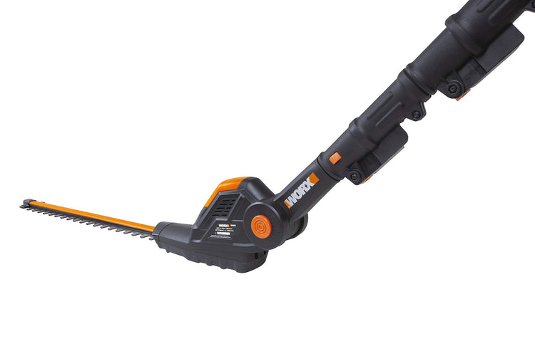 20V Cordless Pole Hedge Trimmer with 45cm Blade, Telescopic Shaft & Adjustable Head