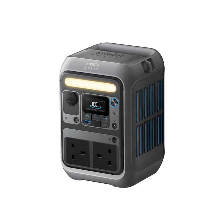 Anker SOLIX C300 Portable Power Station, Outdoor 288Wh LiFePO4 Battery, 300W (600W Surge) Solar Generator, 140W Two-Way Fast Charging, For Camping