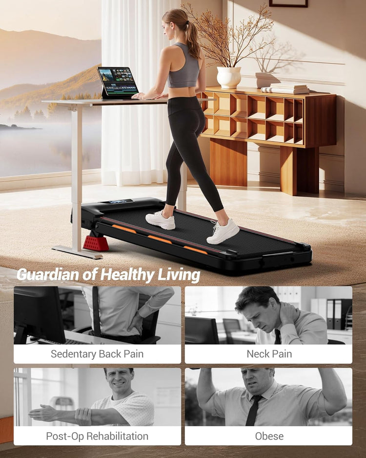 Foldable Walking Pad Treadmill with 15% Incline, 3.0HP Motor & Handle