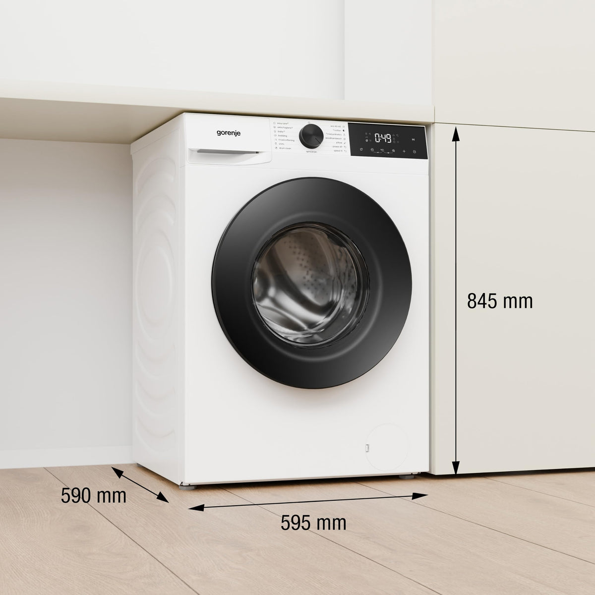 11kg Freestanding Washing Machine with 1400 RPM Spin, Steam & 15 Programs - White