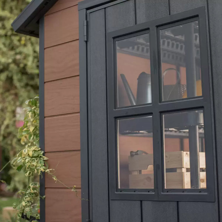 Keter Newton 7 x 9ft Double Door Outdoor Apex Plastic Garden Shed