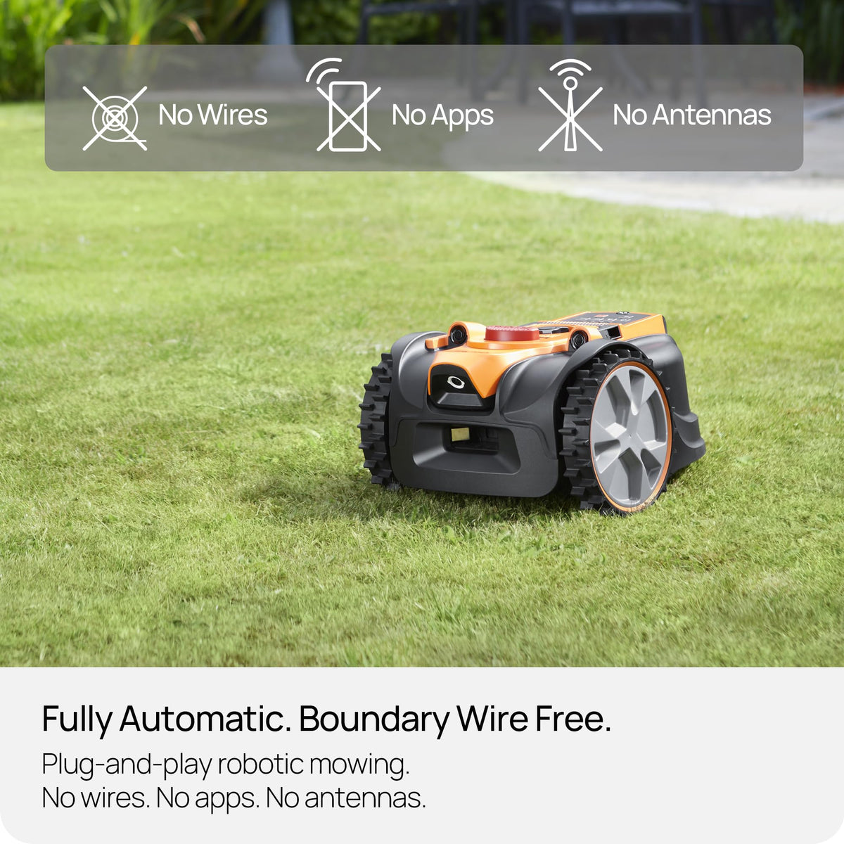 LawnMaster OcuMow AMB16-400 Vision Robot Mower & Charging Station, 400m2