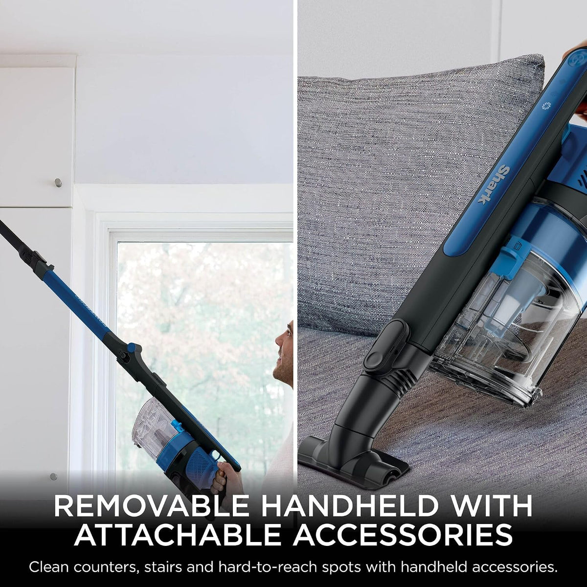 Shark PowerPro Cordless Stick Vacuum, Multi-Surface Cleaning, IZ381UK
