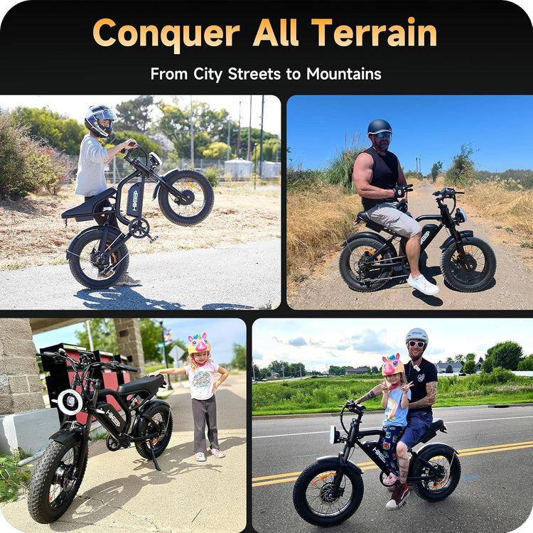 Two Pack Deal: 1800Wh Long Range Electric Bikes (Fat Tyres, 60V 30Ah, Full Suspension)