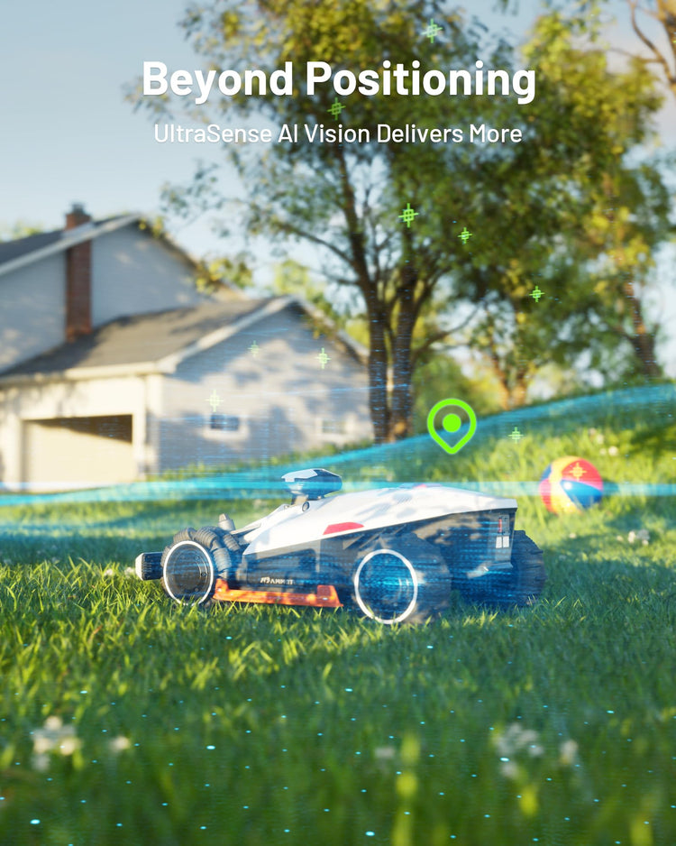 MAMMOTION LUBA 2 AWD 3000X Robot Lawn Mower without Boundary, Recommended 3000 m2, Max. 3600 m2, Auto Mapping UltraSense AI Vision, 0% Gradient