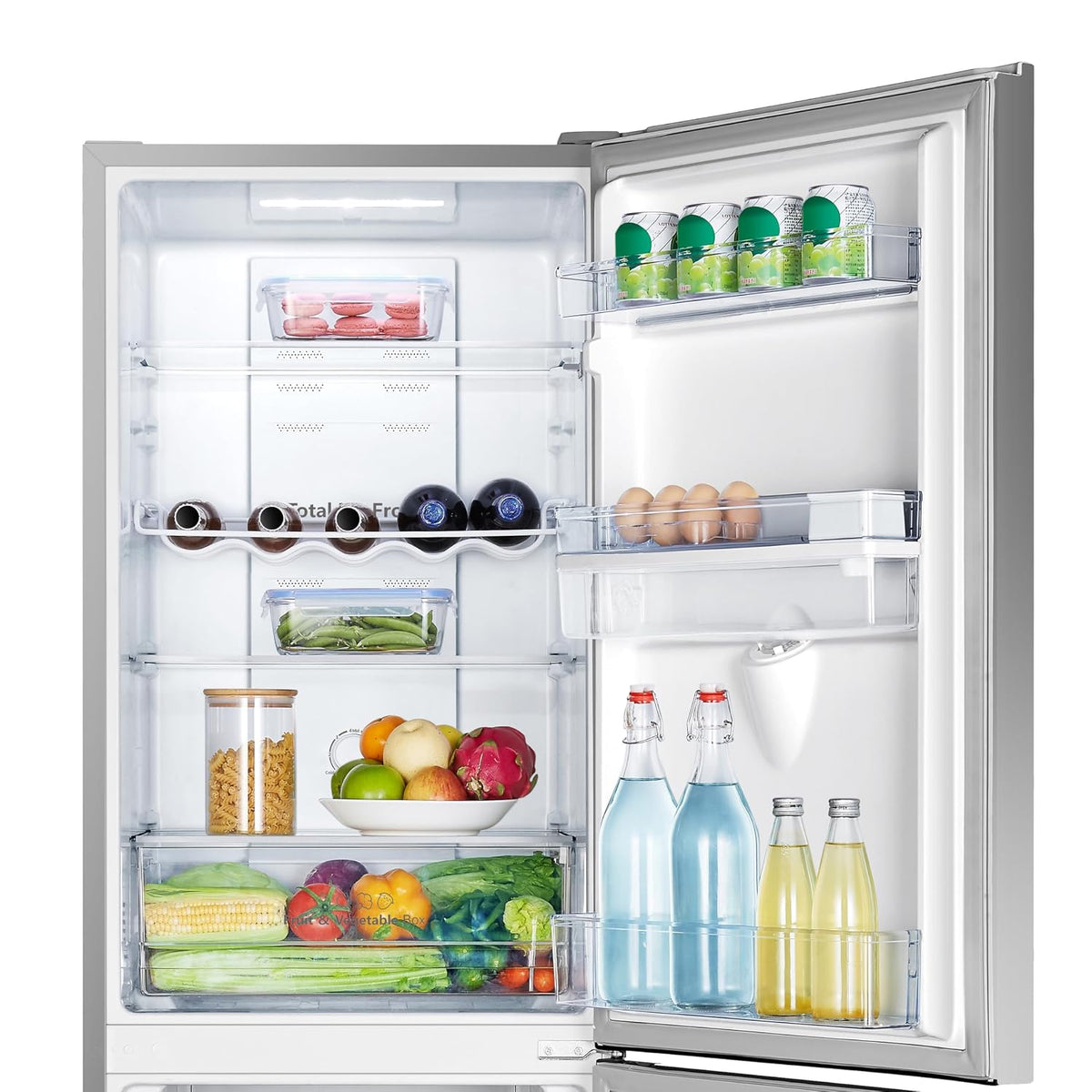 Freestanding Fridge Freezer 256L Silver