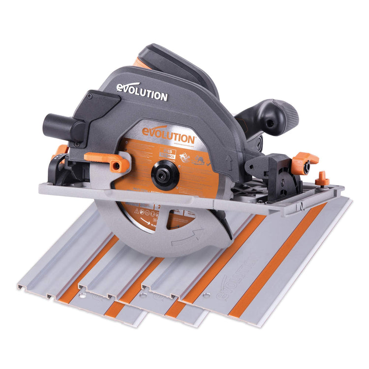 1600W 185mm Multi-Material Circular Saw with 1020mm Guide Track & Adjustable Bevel