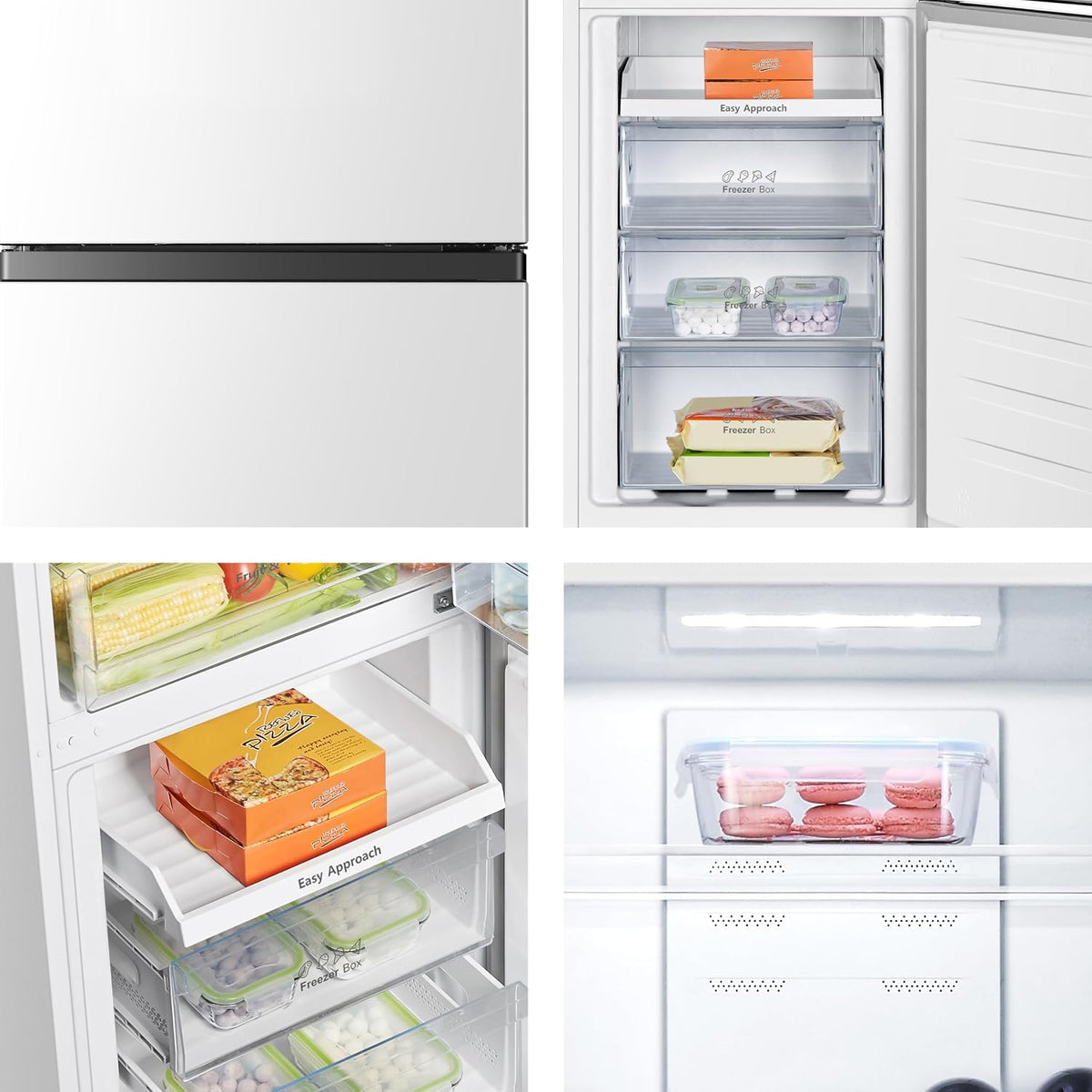 Freestanding Fridge Freezer 256L Frost Free White