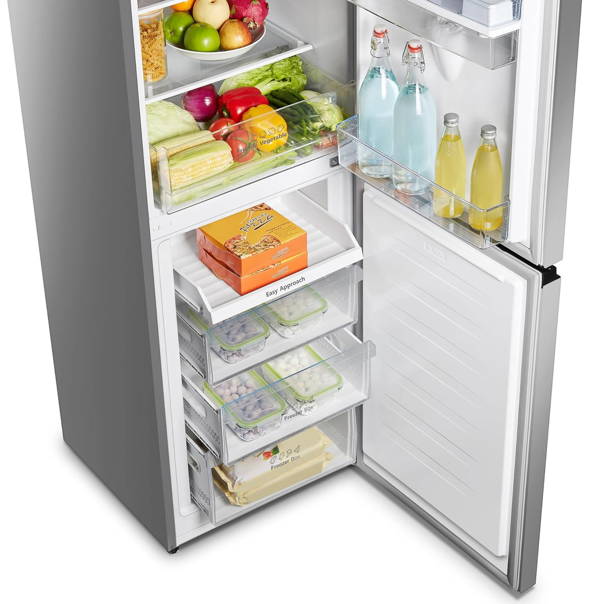 Freestanding Fridge Freezer 256L Silver
