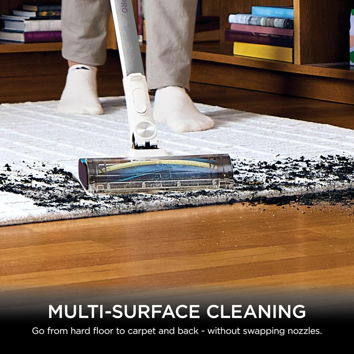 Shark PowerPro IZ370UK Cordless Stick Vacuum – Silver/Mauve