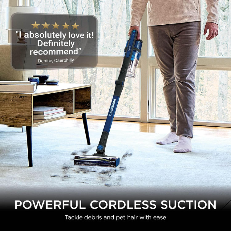 Shark PowerPro Cordless Stick Vacuum, Multi-Surface Cleaning, IZ381UK