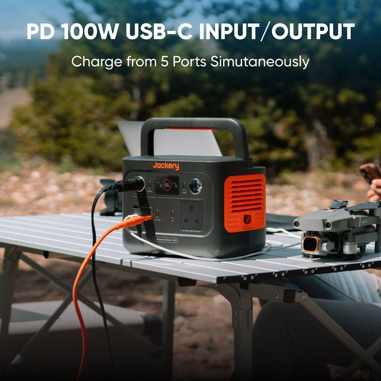 Jackery Explorer 240 v2 Portable Power Station, 7.7lbs Power On the Go