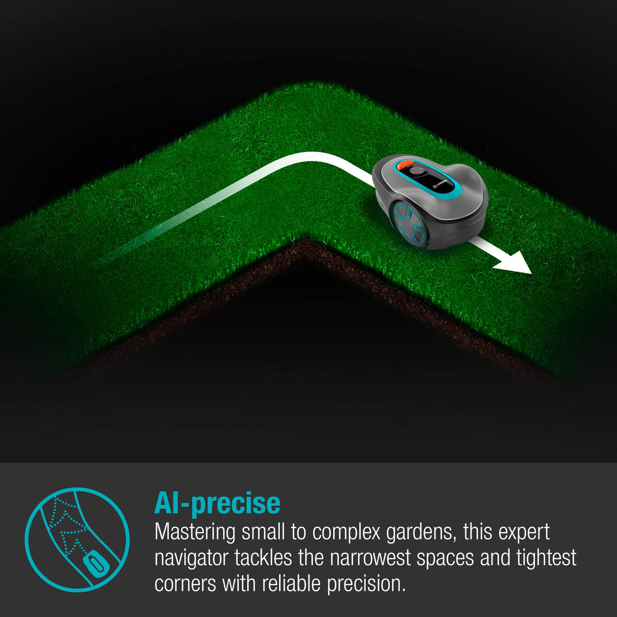 Gardena Robotic Mower SILENO minimo 250 m2: Intelligent lawn mower with excellent connectivity, programmable with the Gardena Bluetooth® app, version