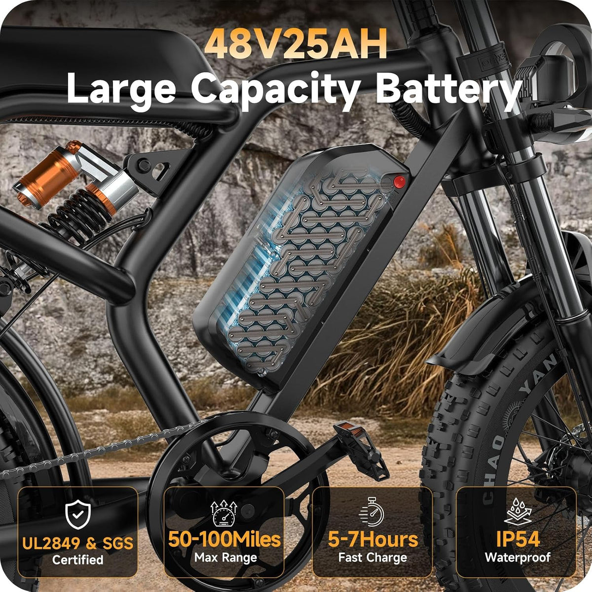 Two Pack Deal: 1800Wh Long Range Electric Bikes (Fat Tyres, 60V 30Ah, Full Suspension)
