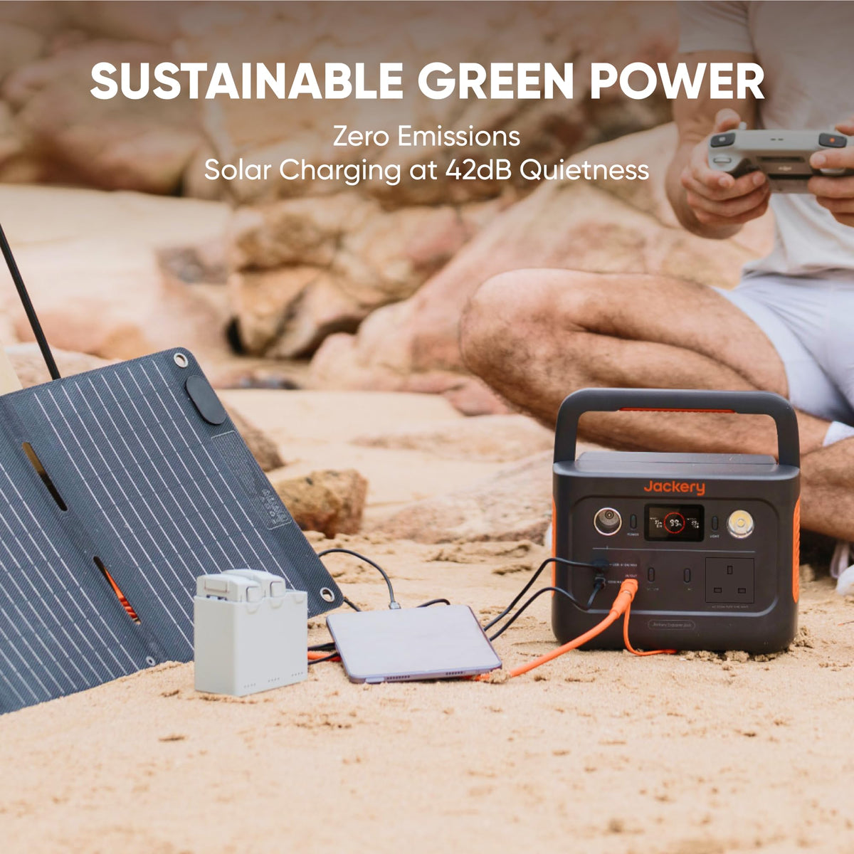Jackery Explorer 240 v2 Portable Power Station, 7.7lbs Power On the Go