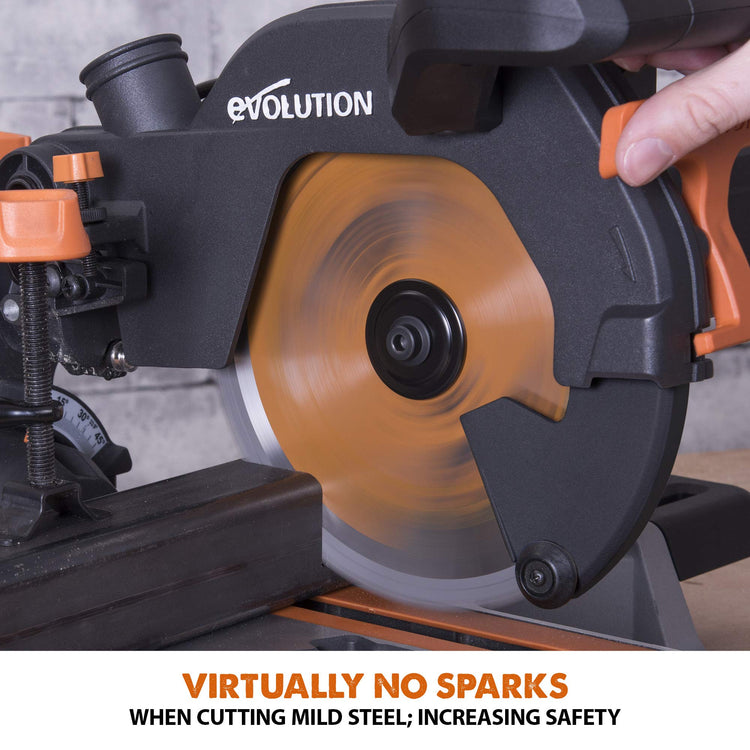 1500W 210mm Sliding Mitre Saw with Multi-Material Blade, Laser Guide & 230mm Slide