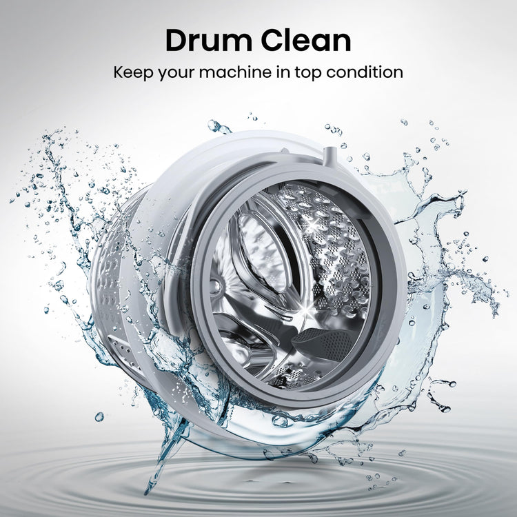 Freestanding Front Load Washing Machine – 10kg, 1400 RPM, Inverter Motor, Quick Wash, Steam Wash, White, Energy Class A
