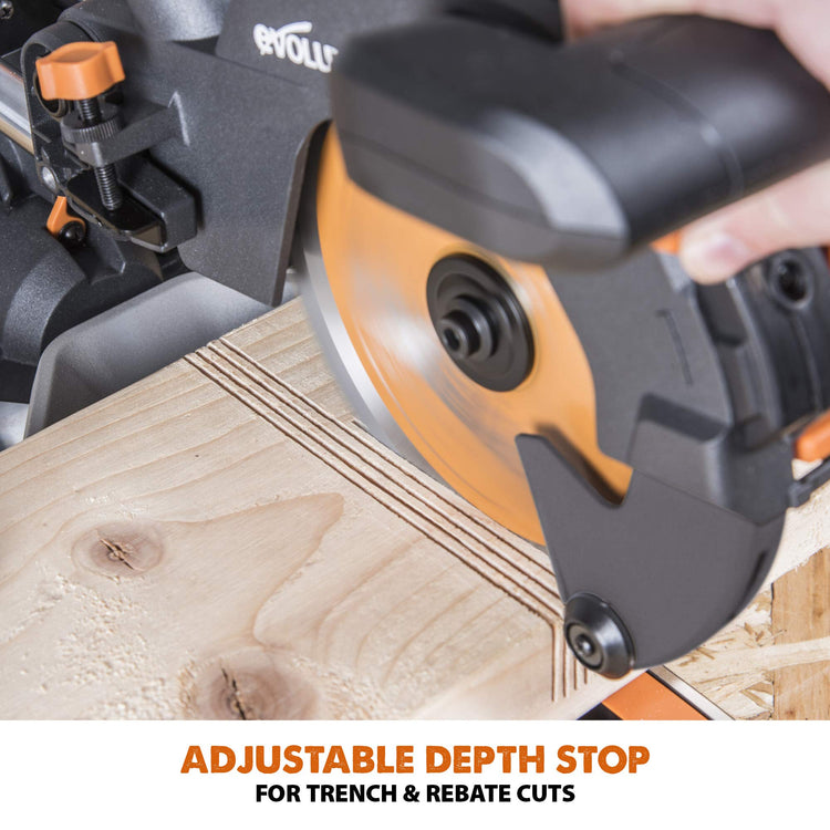1500W 210mm Sliding Mitre Saw with Multi-Material Blade, Laser Guide & 230mm Slide