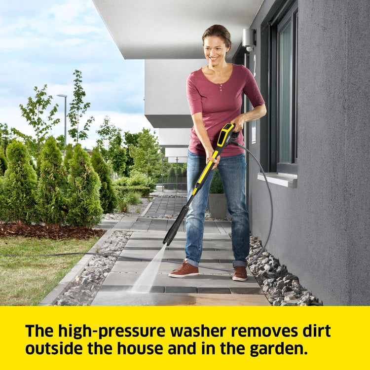 130 Bar High Pressure Washer with 420L/h Flow Rate, Dirt Blaster & Spray Lance