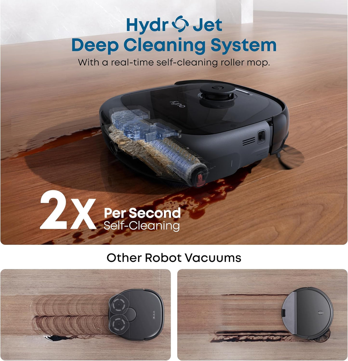 eufy Omni E25 Robot Vacuum and Mop with HydroJet and Cleaning Station