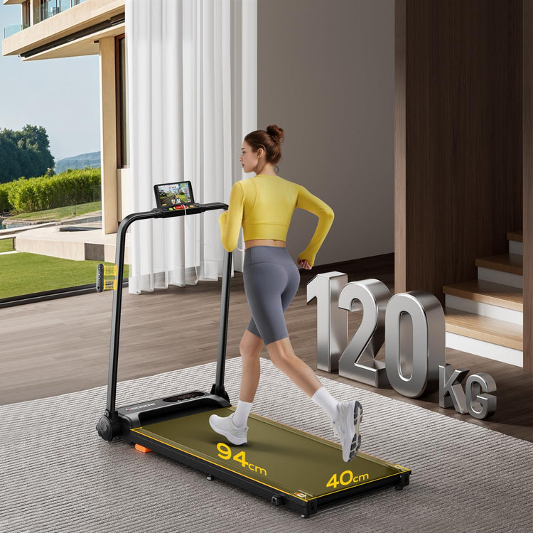 2-in-1 Foldable Treadmill with 8% Incline and 3.0 HP Motor
