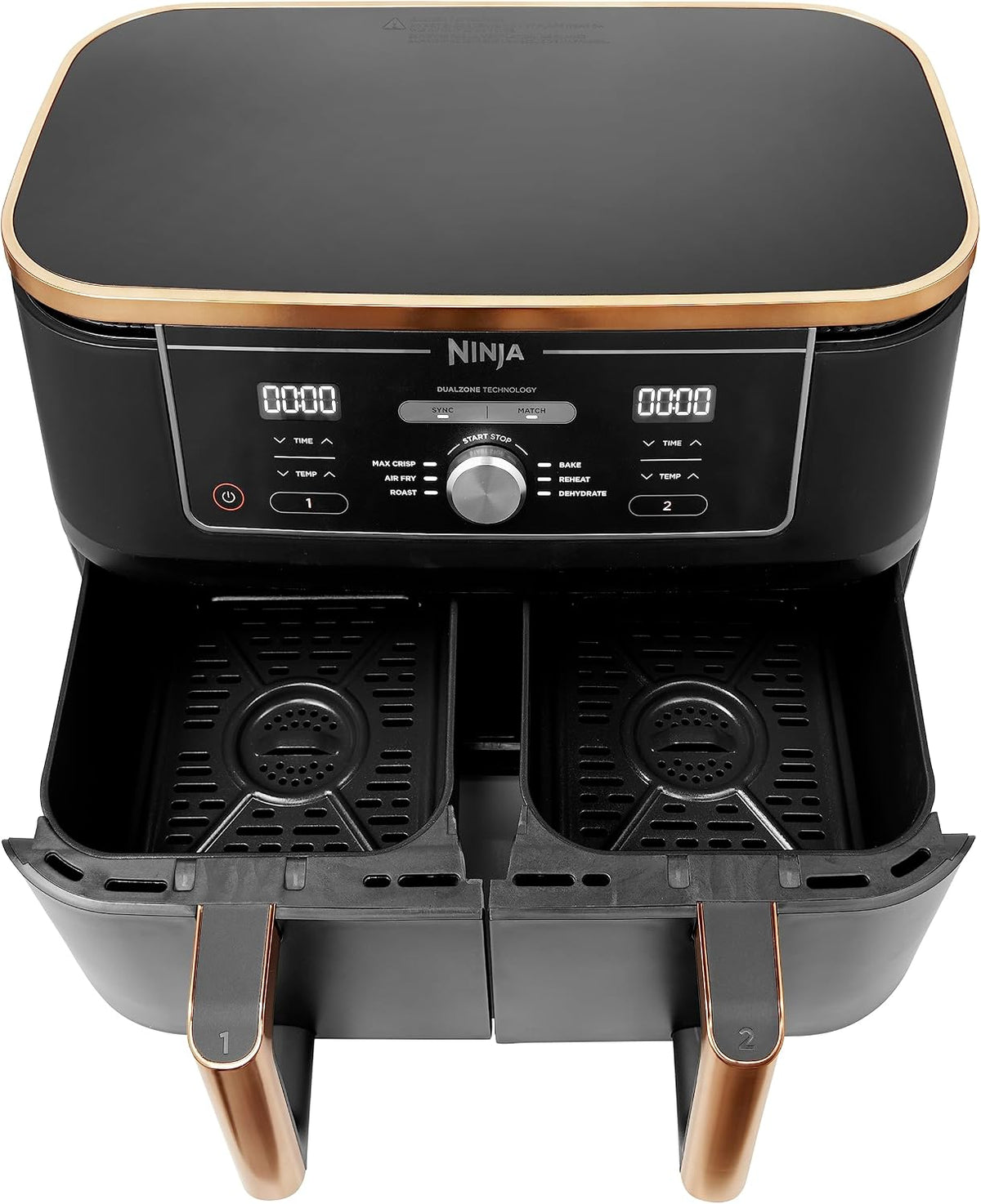 Ninja Foodi MAX AF400UKCP Dual Zone 9.5L Air Fryer – Copper/Black