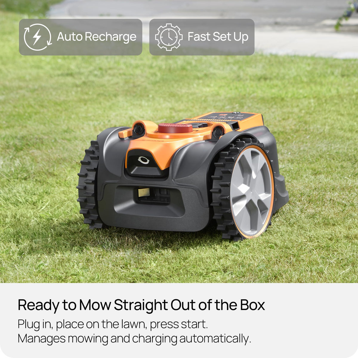 LawnMaster OcuMow AMB16-400 Vision Robot Mower & Charging Station, 400m2