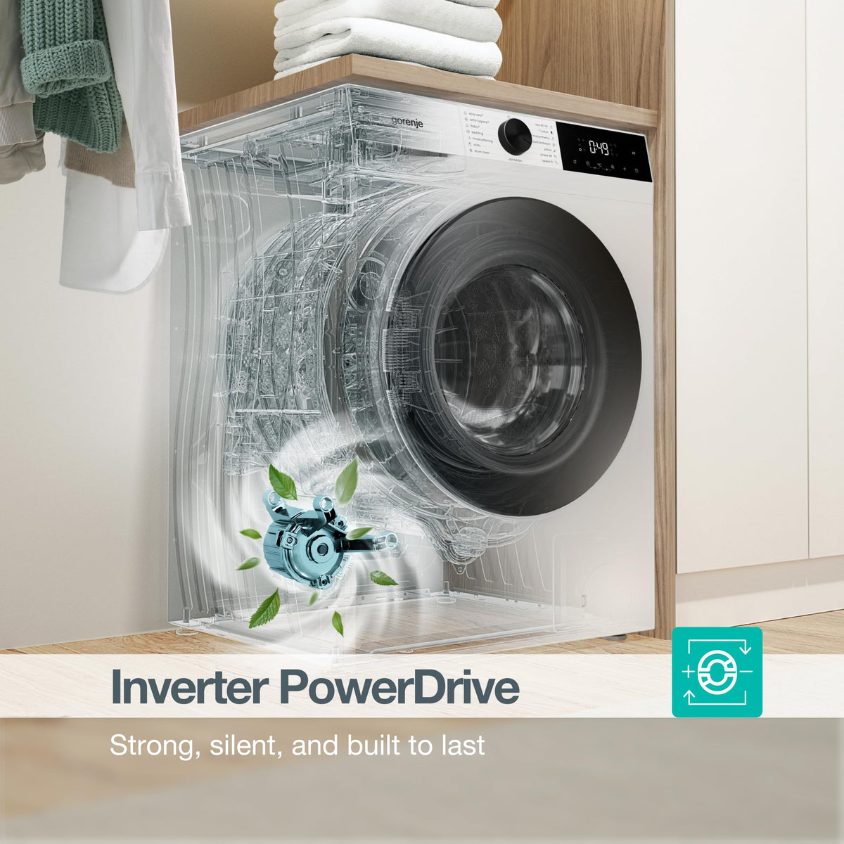 11kg Freestanding Washing Machine with 1400 RPM Spin, Steam & 15 Programs - White