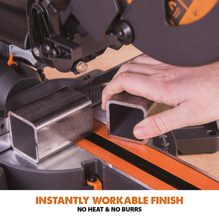 1500W 210mm Sliding Mitre Saw with Multi-Material Blade, Laser Guide & 230mm Slide
