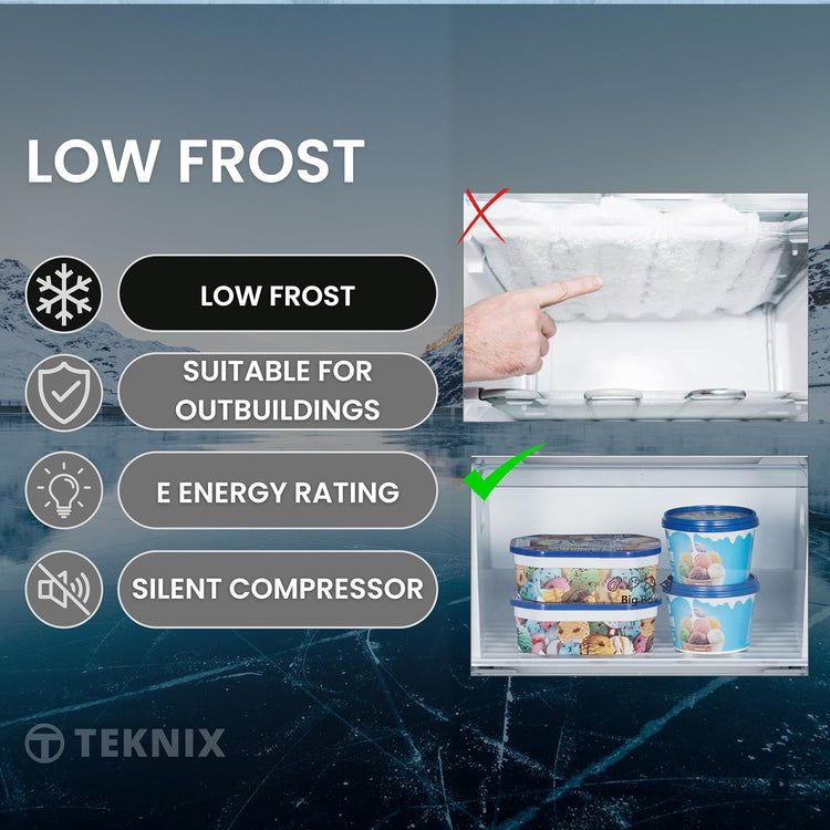 Upright Freezer 170L 200W E Rated 5 Shelves White