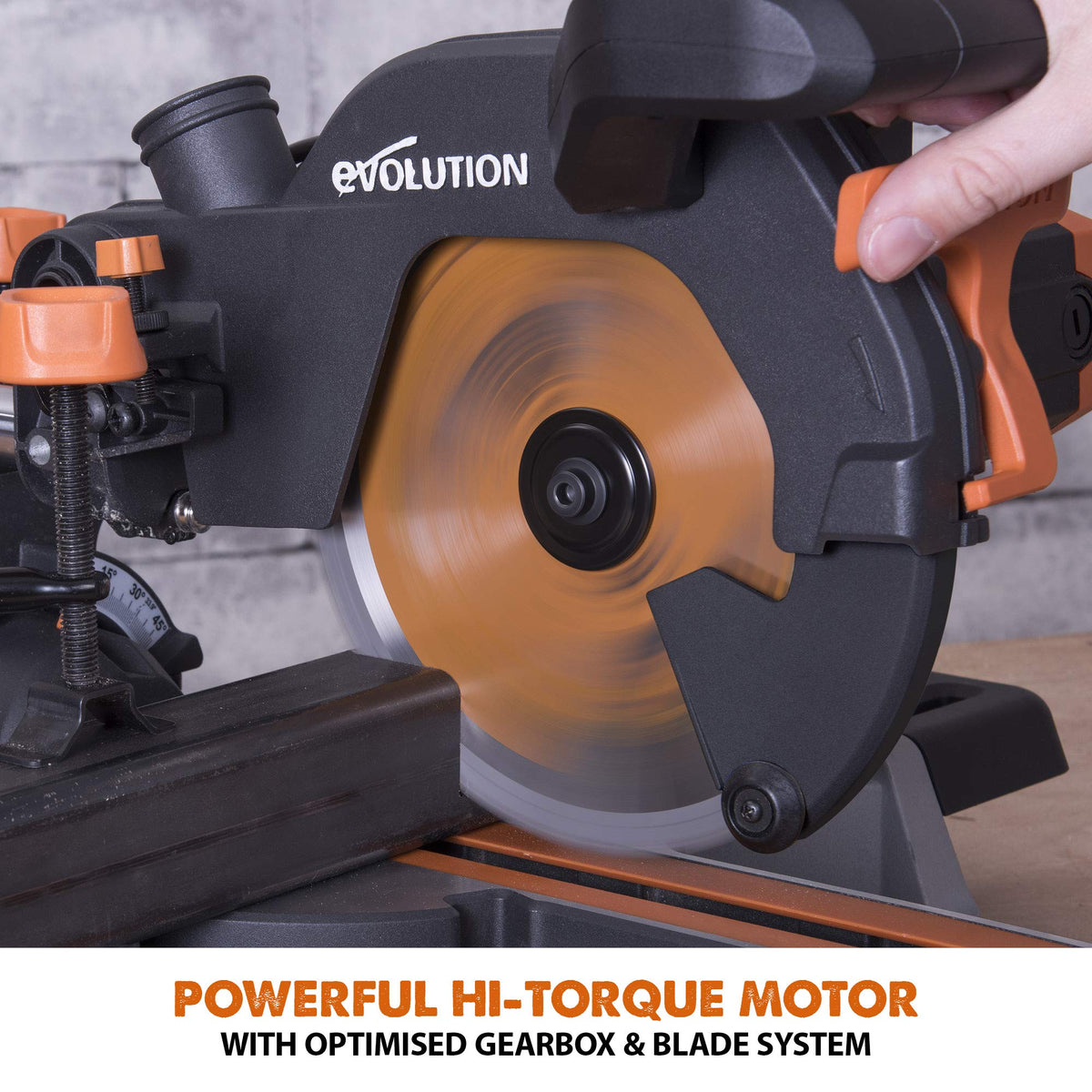 1500W 210mm Sliding Mitre Saw with Multi-Material Blade, Laser Guide & 230mm Slide