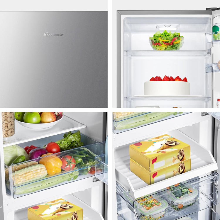 Freestanding Fridge Freezer 252L Silver