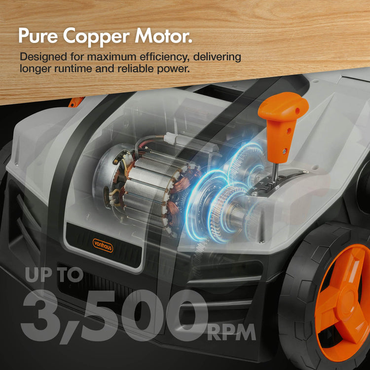 2000W Electric Lawn Scarifier & Aerator with 40cm Working Width & 55L Collection Box