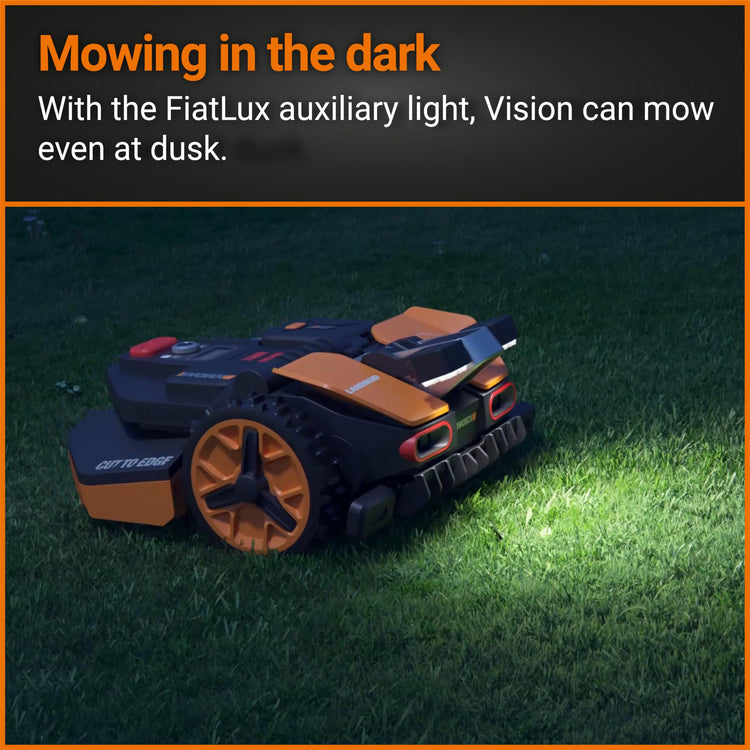 WORX WR206E Landroid Vision Robotic Lawn Mower – 600m2 Patented AIA Mowing Multi-Zone, Auto Charging, 20V PowerShare Battery, Rain Sensor